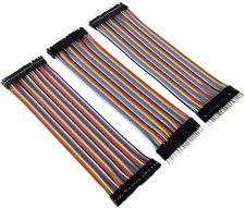 120pcs Multicolored Jumper Wires Kit, 7.9in Length, 40pin M/F, 40pin M/M, 40p...