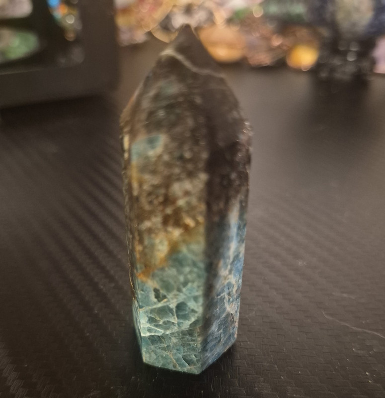 Polished Faceted Blue Crystal Healing Point Tower / Crystal Point