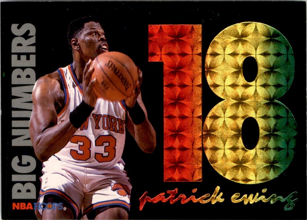 1994-95 Hoopes Big Numbers Patrick Ewing New York Knicks #BN4