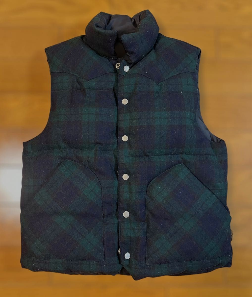 PENDLETON Down Vest Reversible Black Black Watch … - image 3