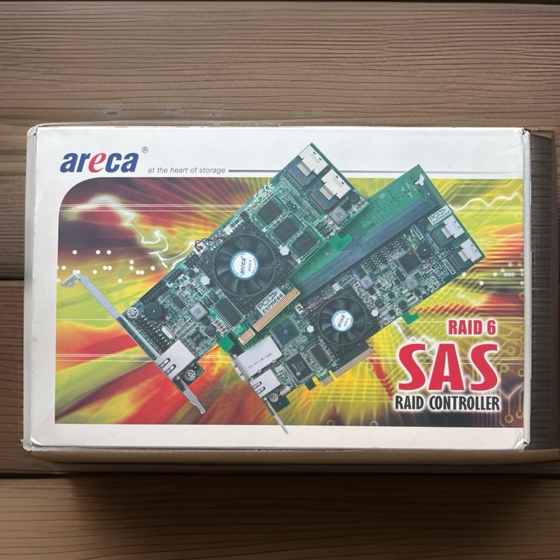 Areca ARC-1680I-X8 SAS RAID Controller 2GB RAM Retro Server Lab Build Storage