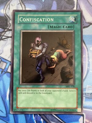 confiscation yugioh card Yugioh! Confiscation - MRL-038 - Super Rare - Unlimited Edition MP