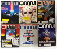 Omni Magazine COMPLETE YEAR 1986 / 12 Issues Science Fiction Technology Sci-Fi