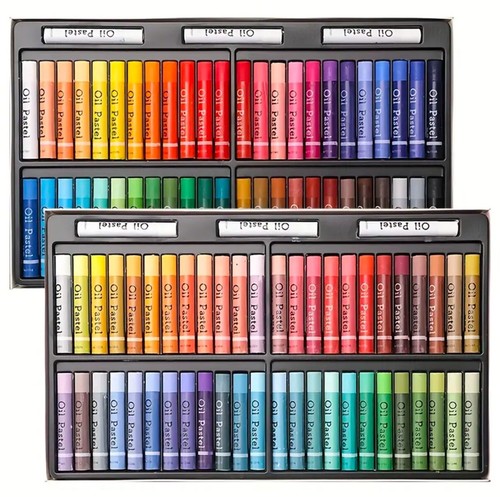 JIESO Premium 1 Set weiche Ölkreiden 102 Stück in 96 Farben mit 6 extra weiß Neu - Bild 9 von 11