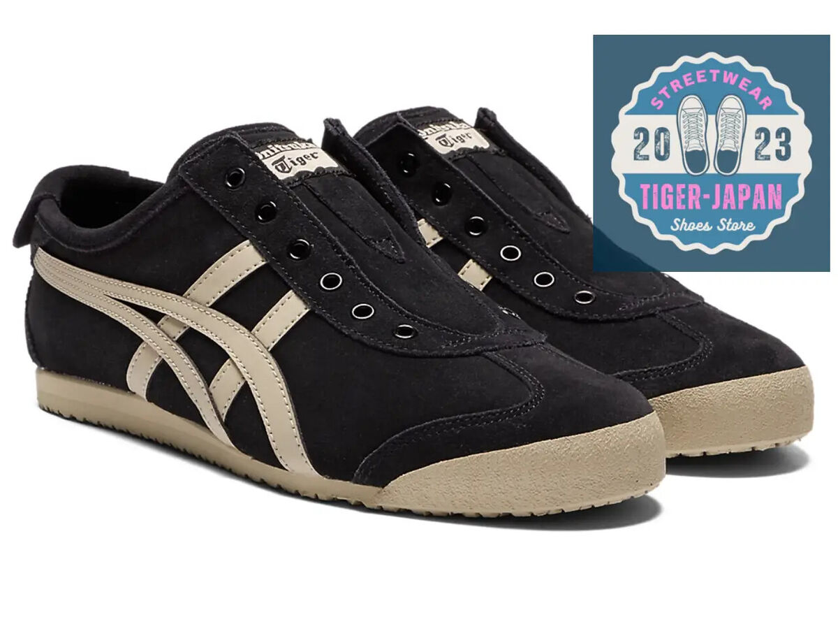 Onitsuka Tiger MEXICO 66 SLIP-ON 1183C157 001 BLACK PUTTY Unisex Shoes Onitsuka Tiger MEXICO 66 SLIP-ON 1183C157 001 BLACK PUTTY Unisex Shoes