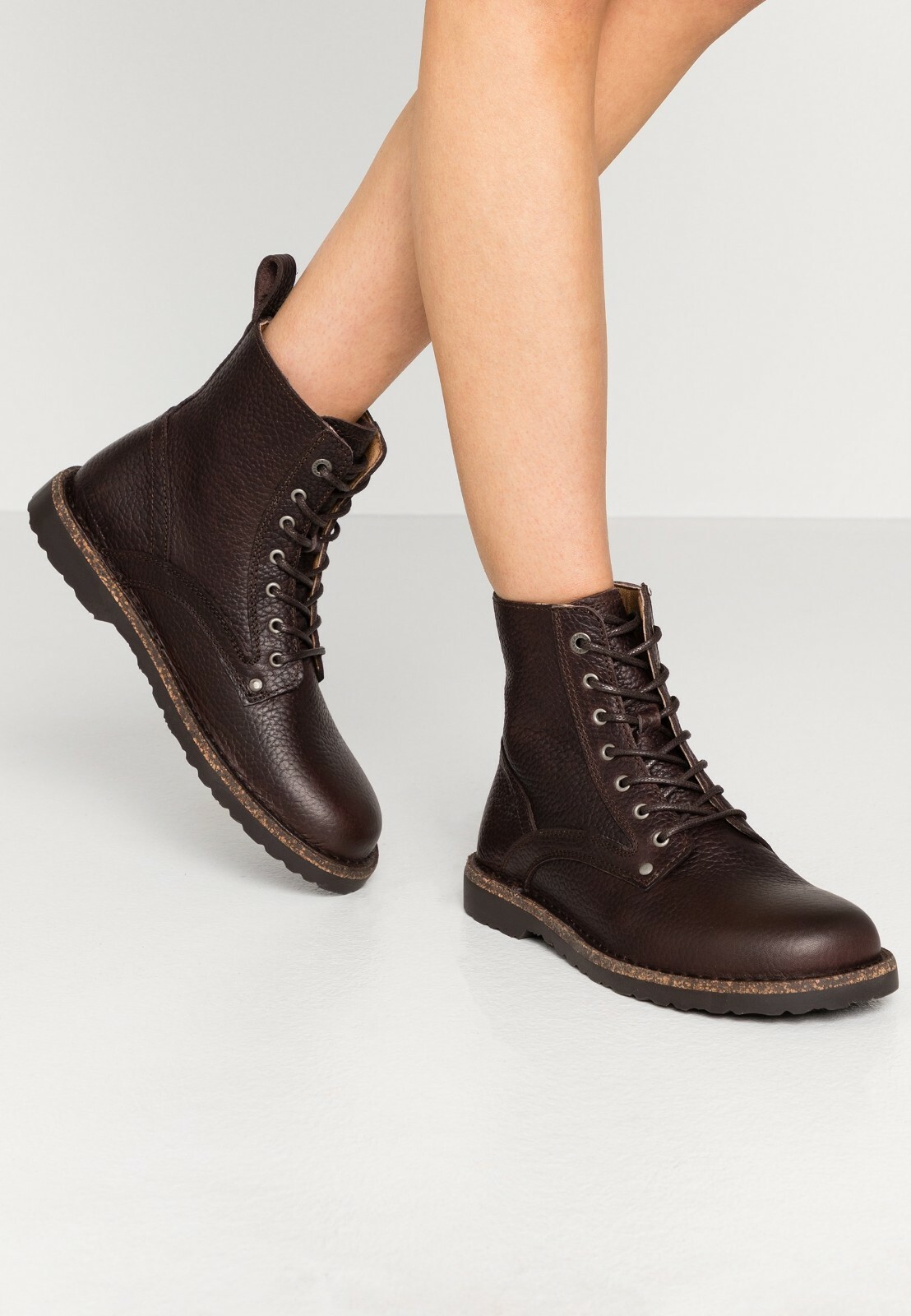 Birkenstock Bryson Tumbled Leather Boots Women 11-11.5 EU 42 Ginger Brown  Combat | eBay
