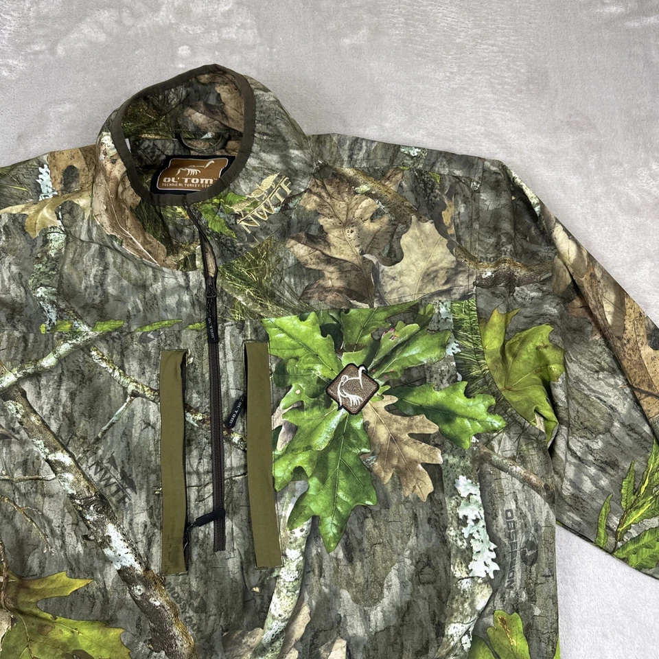 Camisa de Caza Ol' Tom Nueva con Etiquetas Técnica Pavo Camuflada Para Hombre Talla L Mossyoak Ventilado Foto 4 de 4