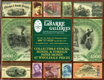 George LaBarre Galleries Wholesale Catalog #4, undated, FREE SHIPPING