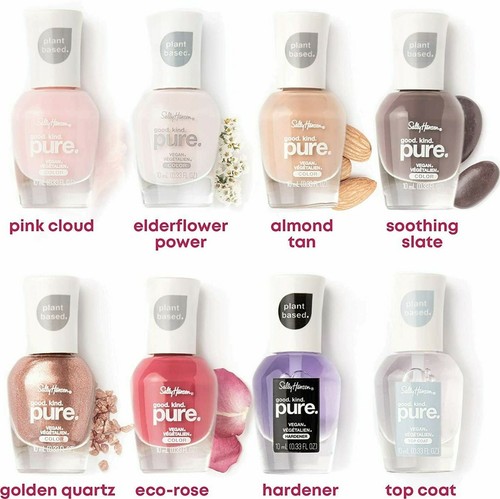 SALLY HANSEN Good Kind Pure Vegan Smalto Lucido Naturale 10ml *SCEGLI TONALITÀ* - Foto 4 di 46