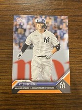 2023 Topps Now 849 Kyle Higashioka Walk Off New York Yankees Orange Parallel /5