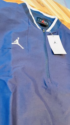 $75 Nike Air Jordan Short Sleeve 1/4 Zip Golf Jacket Masters Navy
