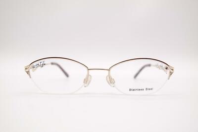Vintage Blinde BI 8765-12 Kupfer Gold halbrand Brille Brillengestell NOS