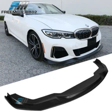 Fits 19-22 BMW 3 Series G20 M-Sport Front Bumper Lip Spoiler PP