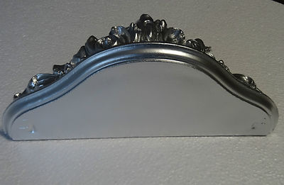Set Mural 2 Pièces : Miroir Baroque Et Console étagère Mauve - Dimensions 44x38 Cm - Style Antique Italien - Neuf