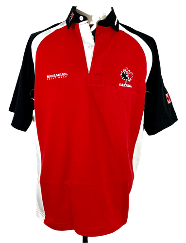 Rugby Canada - Barbarian Union Team Jersey Shirt XL vtg Red - NEW NWT - 第 1/9 張圖片
