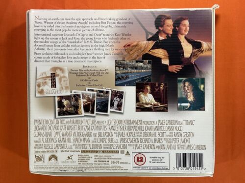 Titanic VHS Box Set Collectors Edition With 35mm Film Cell Video Tape & 8 cards - Picture 2 of 6