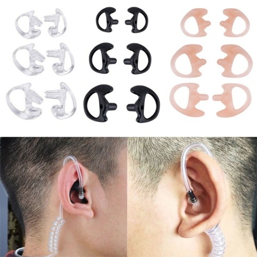 Silicone Ear Mold for Two Way Radio Acoustic Tube Earpiece / Coil Tube Headset - Zdjęcie 6 z 11