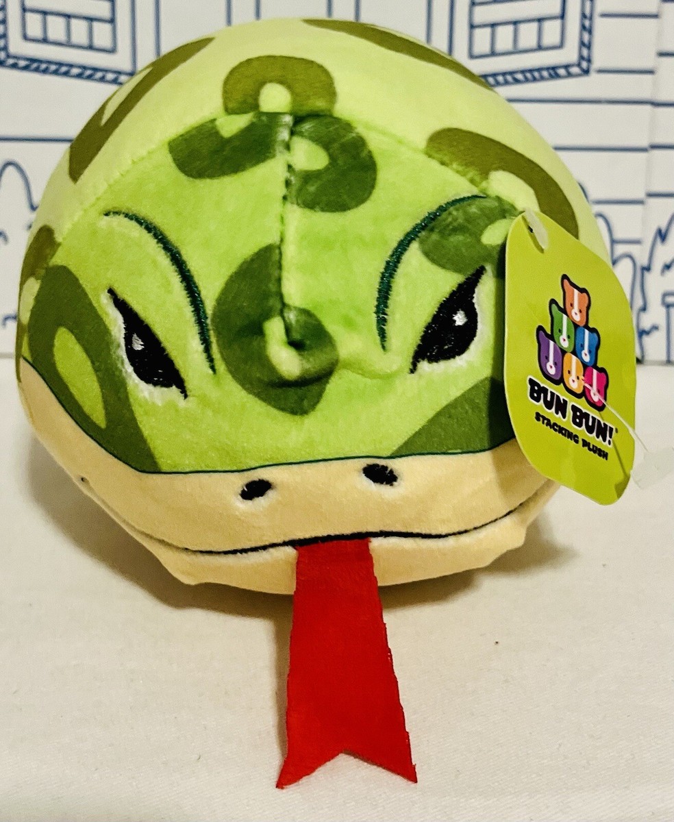 New Bun Bun Snake Plush Stacking Green Toy Stuffed Animal Good Stuff Doll  NWT - Main Image