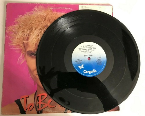 Billy Idol - To Be A Lover 12" Vinyl Remix 1986 Chrysalis Records - Picture 3 of 5