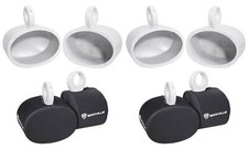  4 Rockville MAC69W 6x9" White Aluminum Wakeboard Tower Speaker Pods Covers