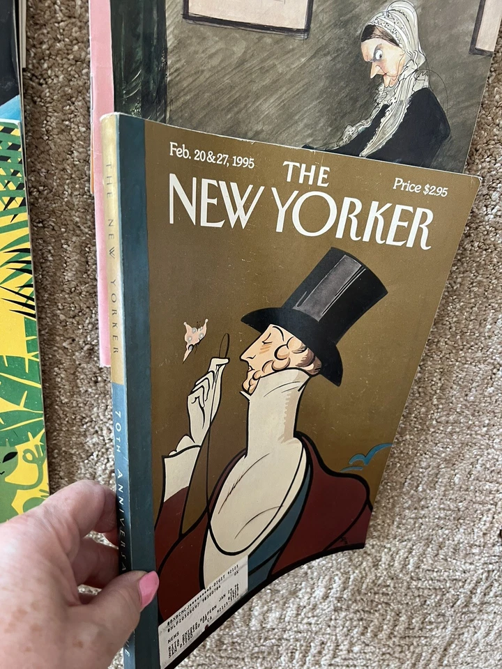 Vintage Lot of 8 New Yorker Magazines from 1995 + 1996 - w Labels But Great Cond - Image 4 of 4