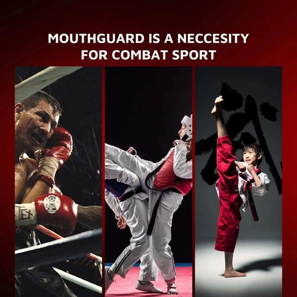 Protector bucal Venum Premium protector de goma rubí MMA Muay Thai protección de dientes Foto 2 de 4