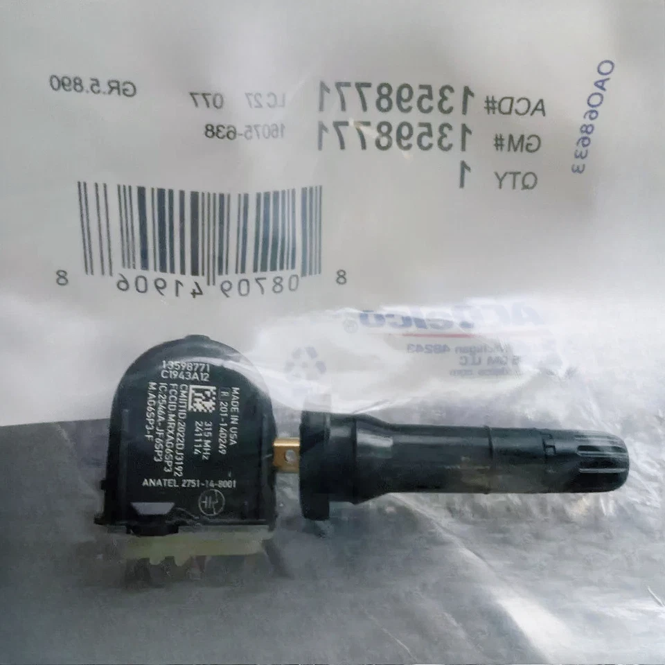 4PCS Genuine OEM TPMS TIRE PRESSURE SENSOR 13598771 For BUICK CADILLAC CHEVROLET - Image 4 of 4
