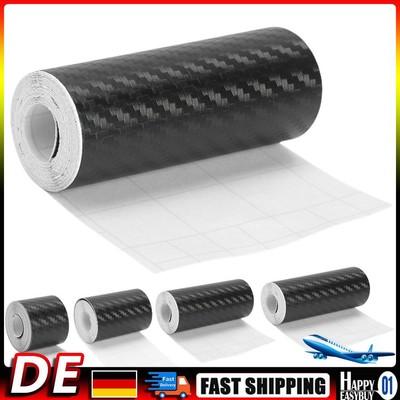 Durable 3D Carbon Fiber DIY Paste Protector Strip Waterproof Protection Film