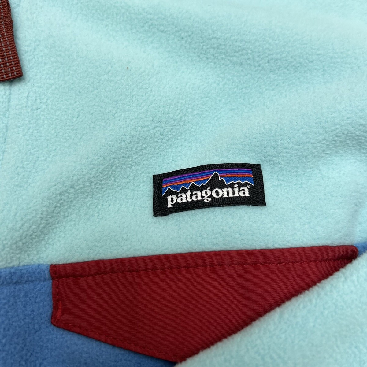 Ｋ Patagonia Kid's Micro D Snap-T 'Blue Bird' Jacket 65465 Multi-Size