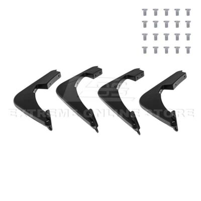 EOS MATTE BLACK PERFORMANCE STYLE REAR LOWER DIFFUSER FINS FOR CORVETTE C8 20-UP