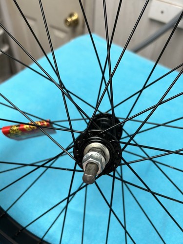 NOS 20” 1.75 BLACK Y22 RIM 36 SPOKE FRONT WHEEL HUTCH MID SCHOOL BMX 406 X 22 - Picture 7 of 9