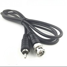 BNC Male to RCA Male RG59 Coax Coaxial Audio Video Cable RG59U 75 Ohm Black