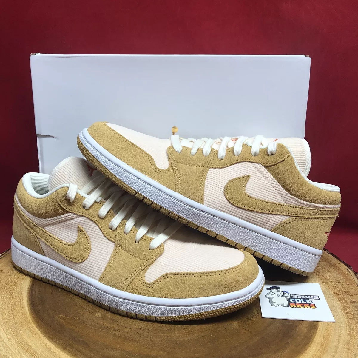 Nike Air Jordan 1 Low SE Twine Orange Quartz Corduroy DH7820700