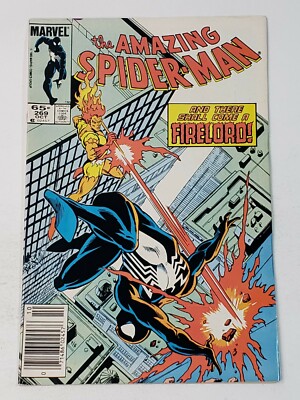 Amazing Spider-Man 269 Marvel Comics Firelord app Black Suit