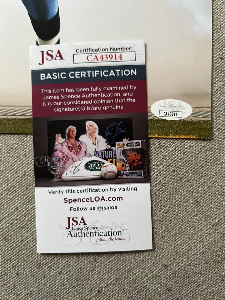 Foto autografada 11x14 assinada pelo Detroit Lions Nate Burleson JSA - Imagem 2 de 2