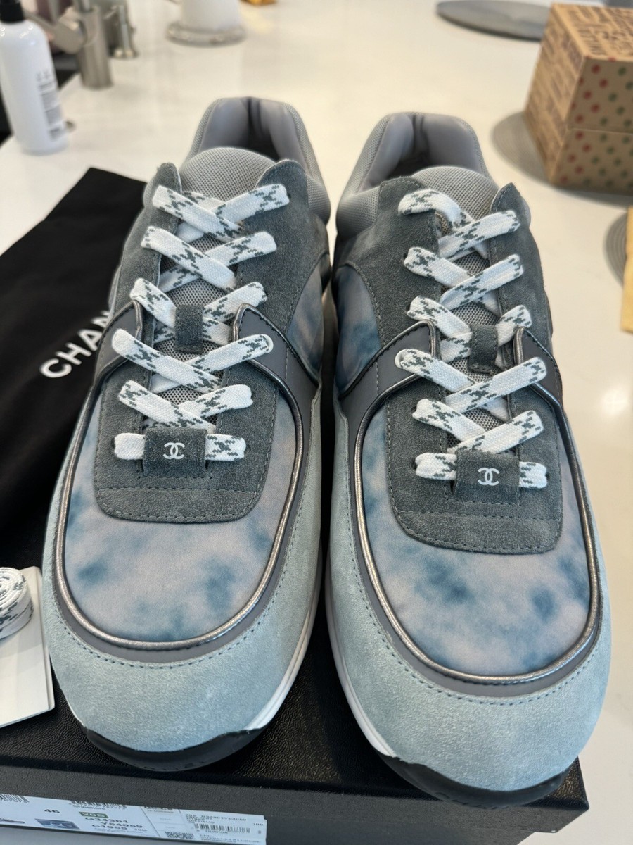 AUTHENTIC CHANEL MENS SNEAKERS TRAINERS! CC FASHION DESIGNER AUTHENTIC CHANEL MENS SNEAKERS TRAINERS! CC FASHION DESIGNER