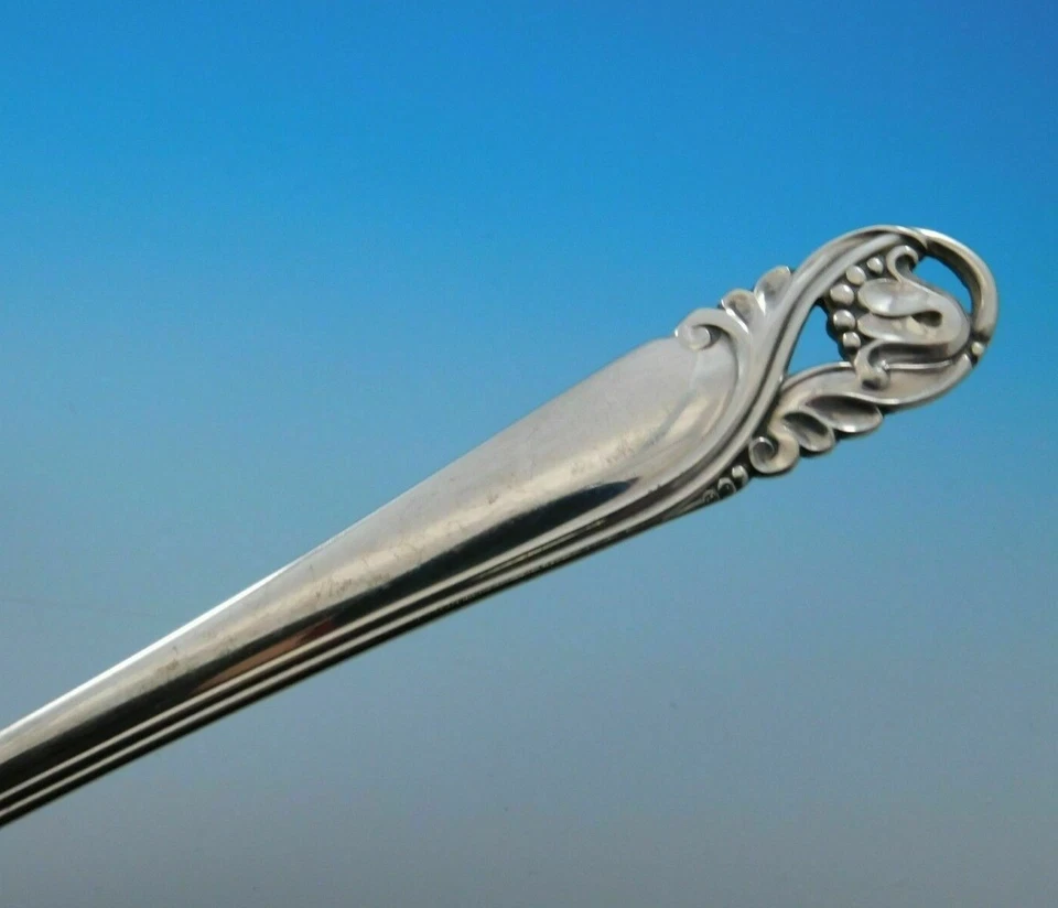 Spring Glory by International Sterling Silver Salad Serving Spoon AS 9 3/8" - Image 2 of 2