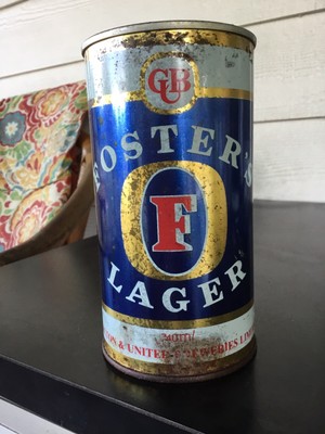 Vintage Older Fosters Lager Beer Can 25oz. Empty