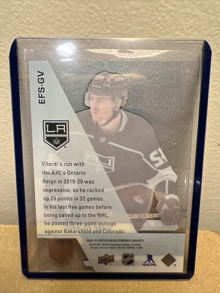 2020-21 Upper Deck Synergy Gabe Vilardi /749 Exceptional Futures Rookie #EFS-GV - Image 3 of 4