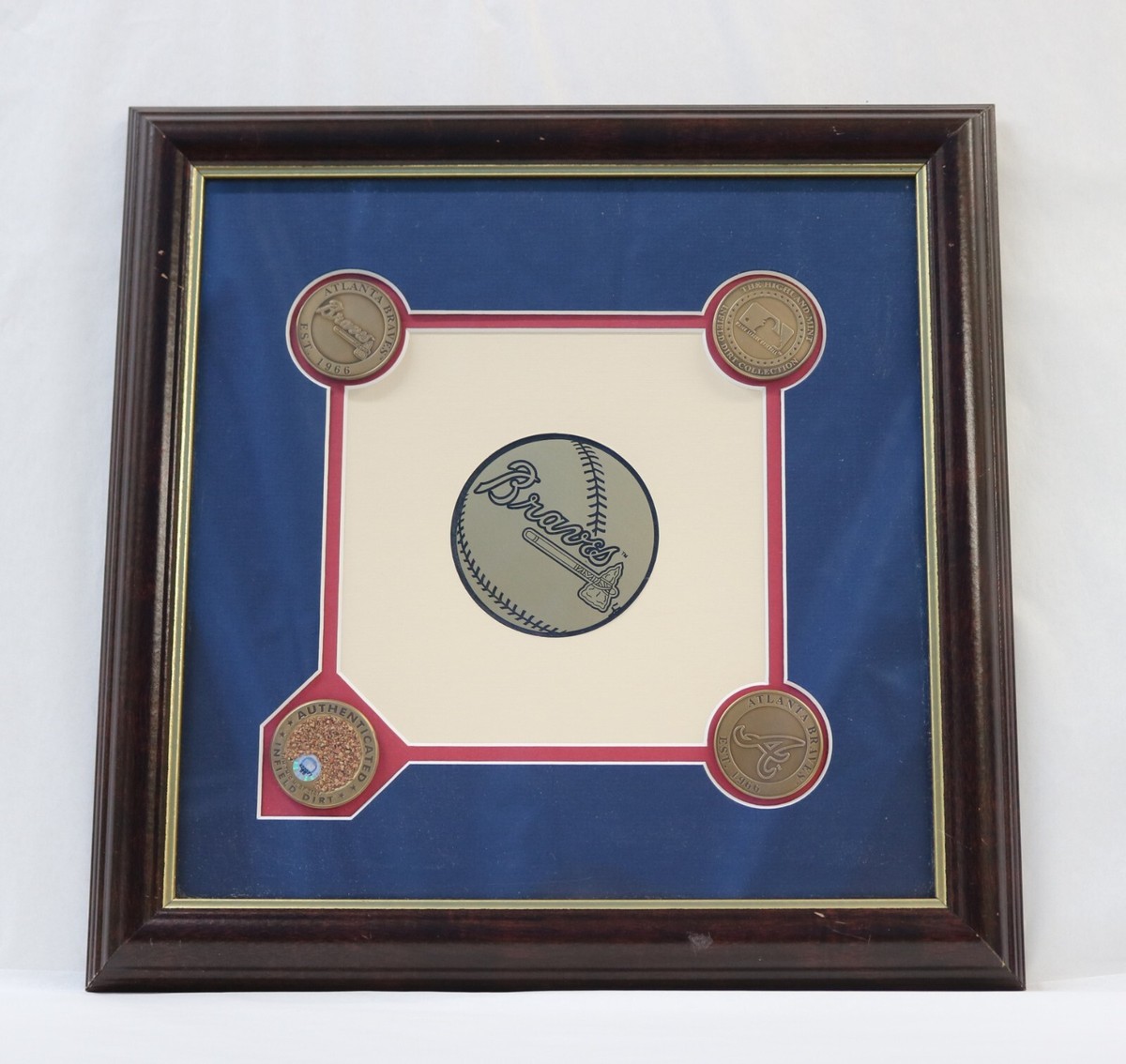 1996 Atlanta Braves Major League Baseball Framed Medallions