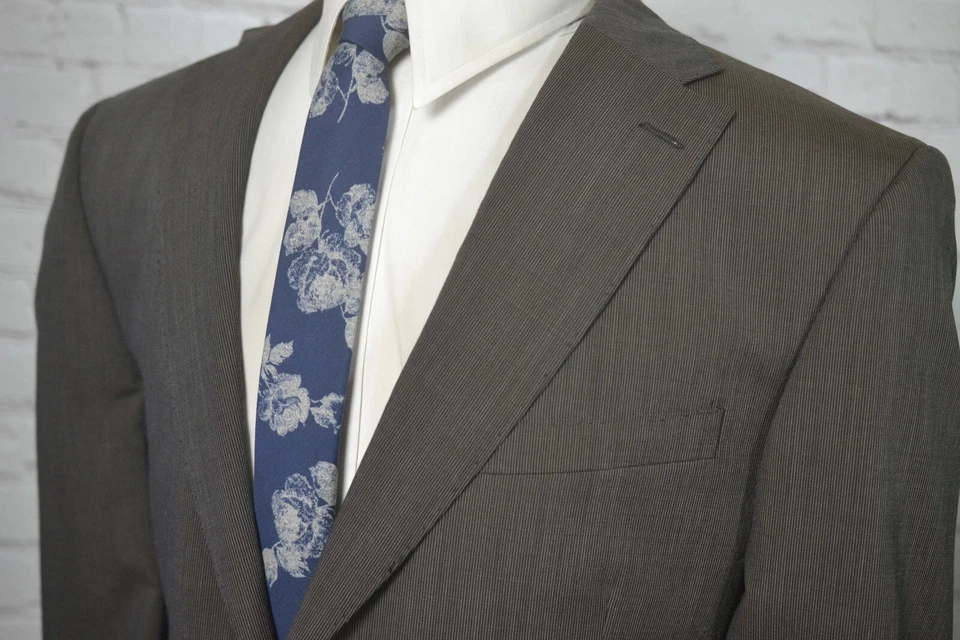 MURANO мужской коричневый Athletic Fit шерсти Sport пальто Blazer куртка размер 44S - Изображение 3 из 4