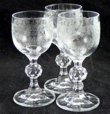 Import Associates Cascade Group of 3 Cordial Glasses