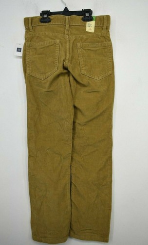 Gap Kids Kids Unisex Tan Straight Leg Mid-Rise 5-Pocket Corduroy Jeans 10 R - Picture 2 of 9