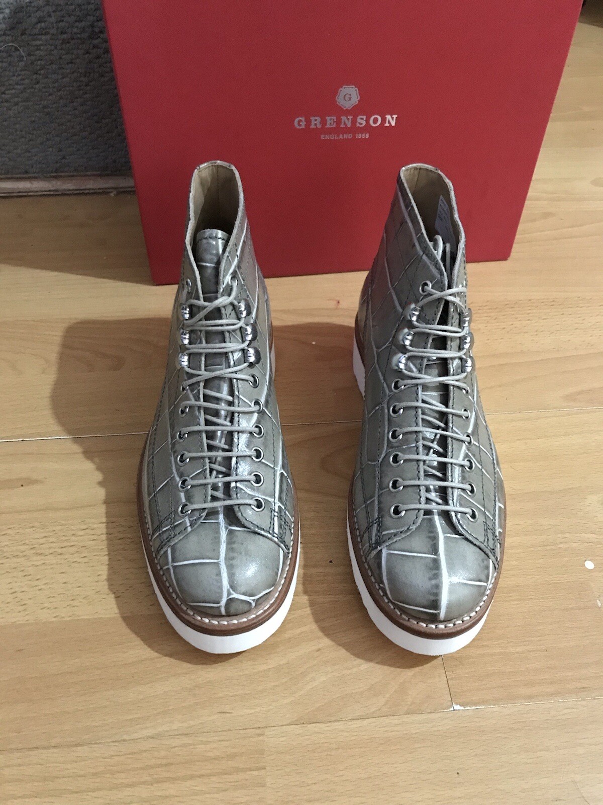 Grenson Women’s Boot  Annie Gator Leather Monkey Boot Uk  5, RRP£325 image 6