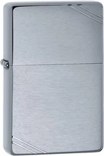 Zippo Vintage Brushed Chrome With Slashes 230