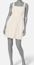 Adrianna Papell Women's White Square-Neck Bow-Back Dress Size 8