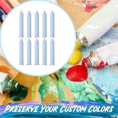 10x leere Ölfarben Tuben Metall für Acrylfarben Kulturbeutel Kosmetik Proben