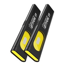 2 Pack Pocket Flashlight EDC Clip Light with Magnetic Base - 675 Lumen USB-C ...