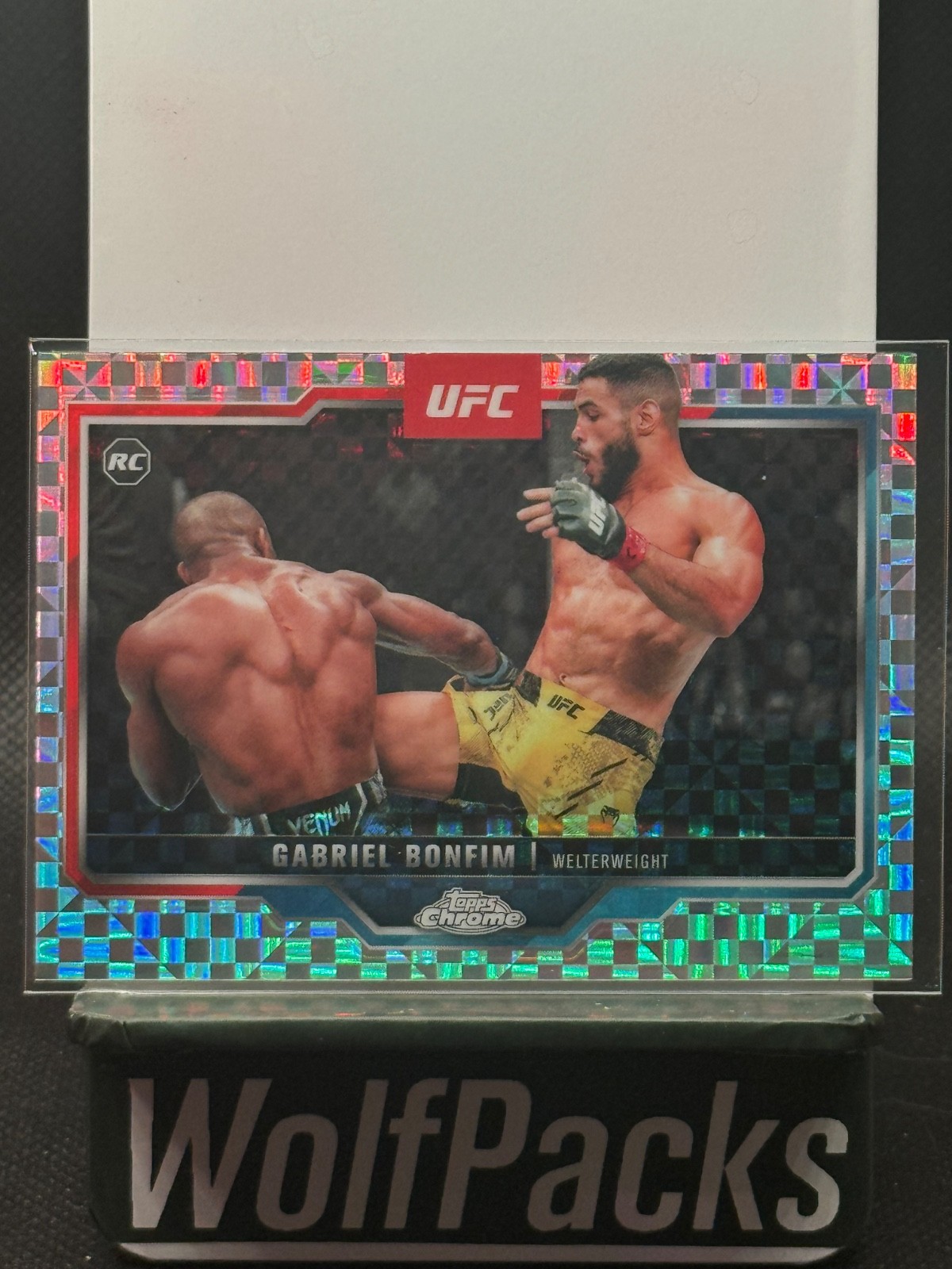 2025 Topps Chrome UFC - Gabriel Bonfim #26 X-Fractor (RC)