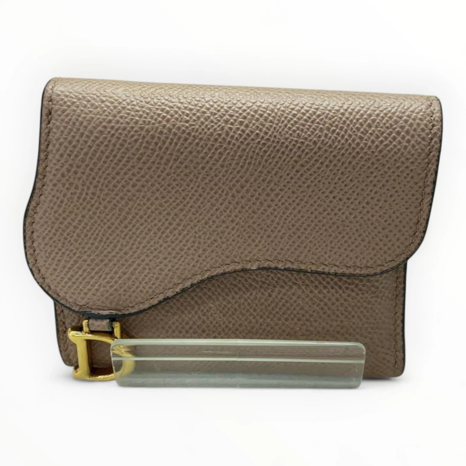 Christian Dior Portefeuille Selle Portefeuille Compact Portefeuille Triple Femme